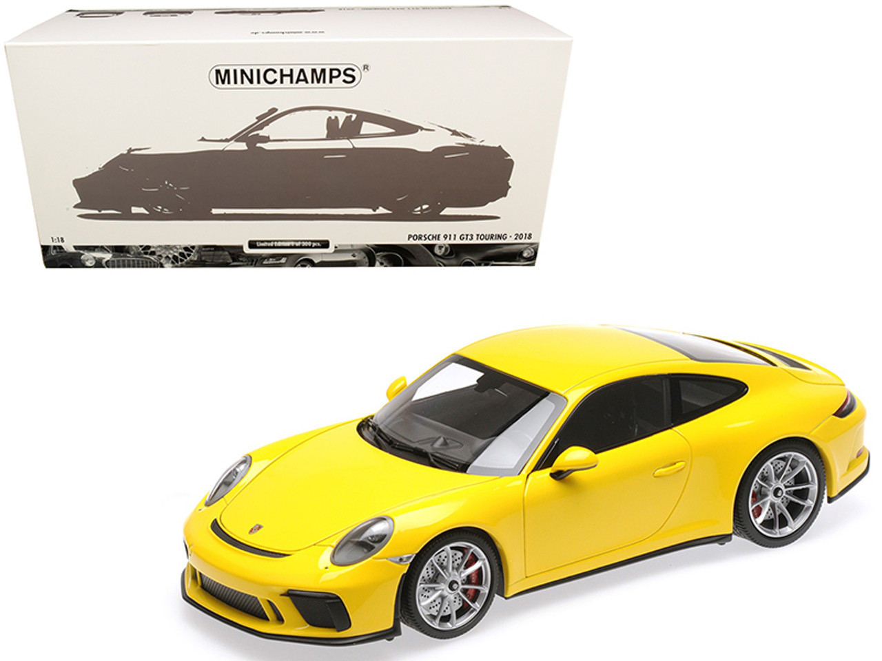 Comprar Minichamps Porsche 991 GT3 Coupe 2018 Amarela 1/18