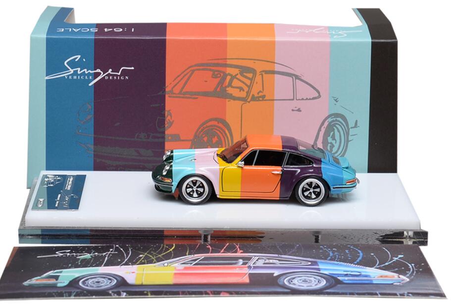 TIMOTHY&PIERRE 1/64 ポルシェ Singer レジン製 Comprar Porsche Singer Rainbow Timothy & Pierre 1/64 Miniatura - a