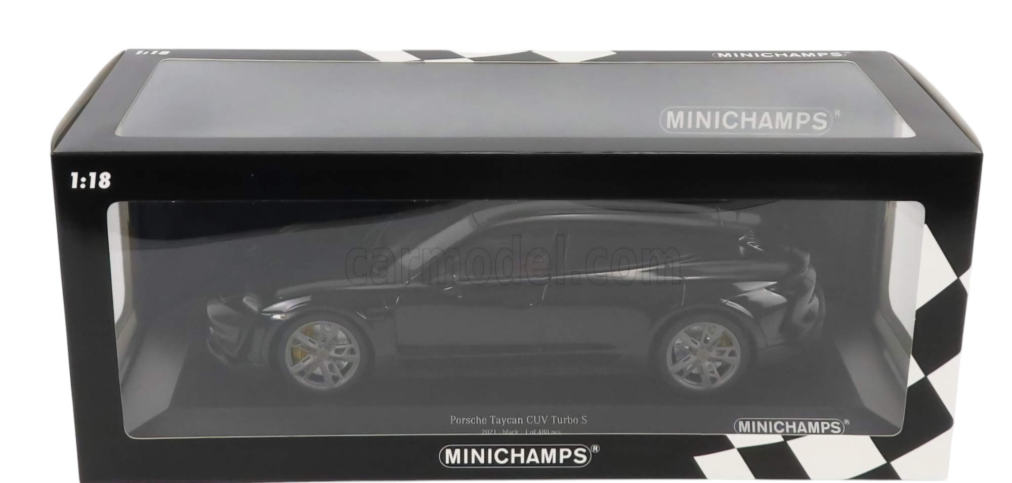 Comprar Porsche Taycan Turbo 2021 Preto 1/18 Minichamps - a partir