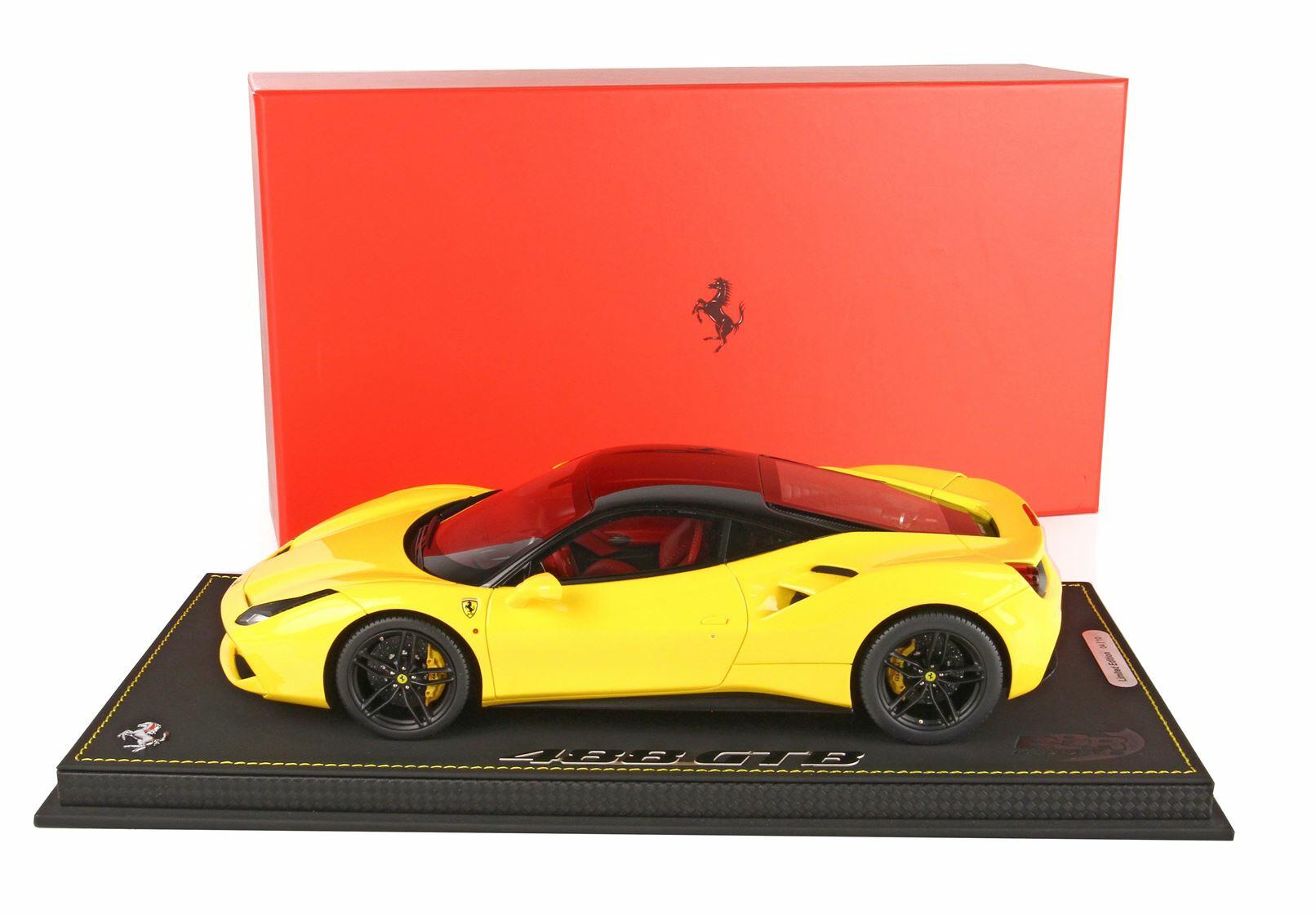 Comprar Ferrari 488 GTB Tiger Amarela 1/18 BBR Miniatura - Minicar