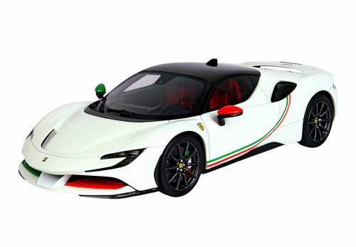 Comprar Ferrari SF90 Stradale White/Italian Flag BBR Branca 1/18