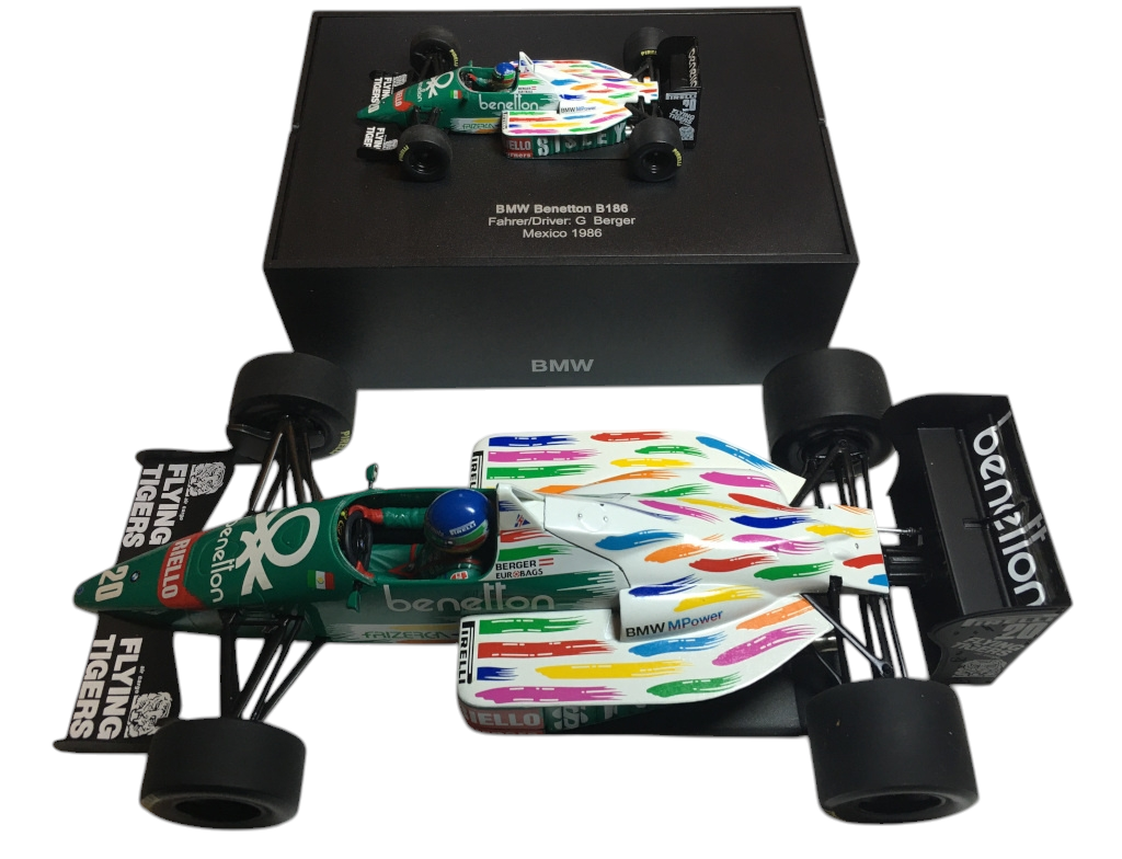 1/18 ミニチャンプス ベネトン BMW B186 1986 G.ベルガー Comprar Benetton BMW B186 Gerhard Berger 1986 1/18 Miniatura BMW