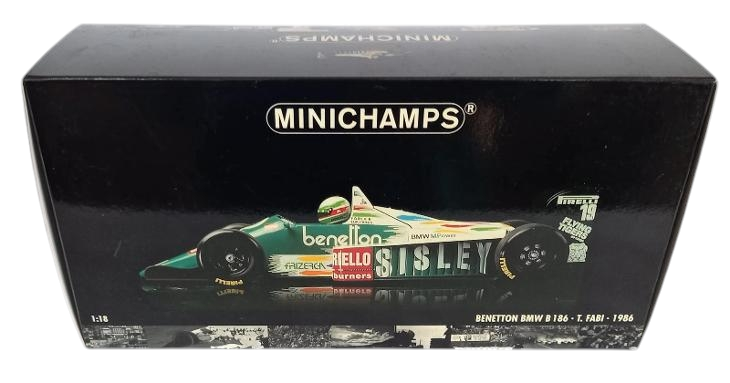 Comprar Benetton BMW B186 Gerhard Berger 1986 1/18 Miniatura BMW