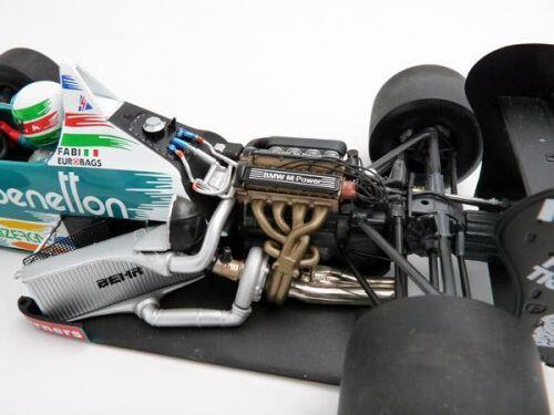 Voiture Miniature 1/43 - BMW Benetton B186 - Berger GP Du Mexique 1986 - Minichamps (État Occasion)