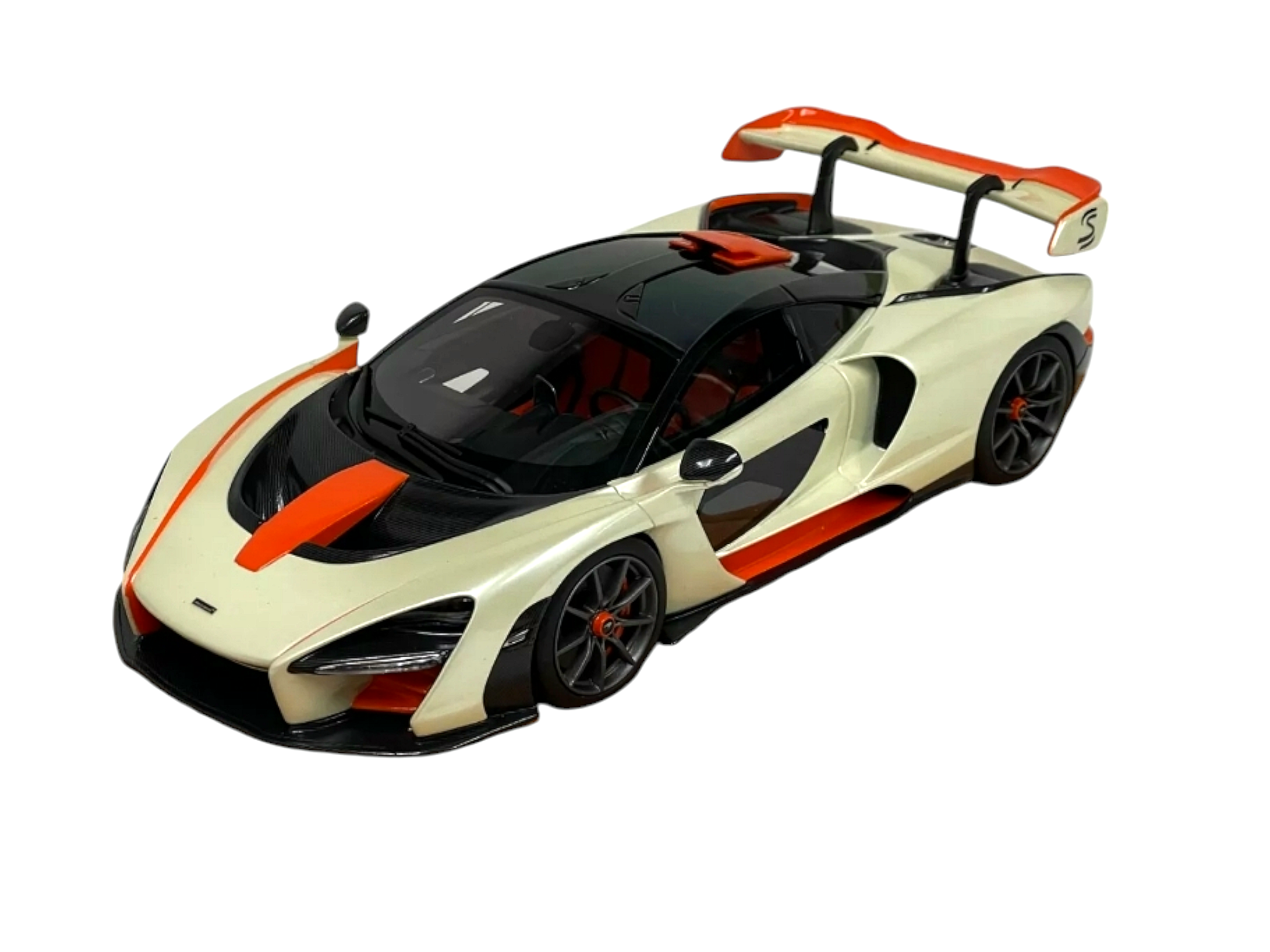 Comprar Mclaren Ayrton Senna Laranja/Bege 1/18 Ivy Models - a