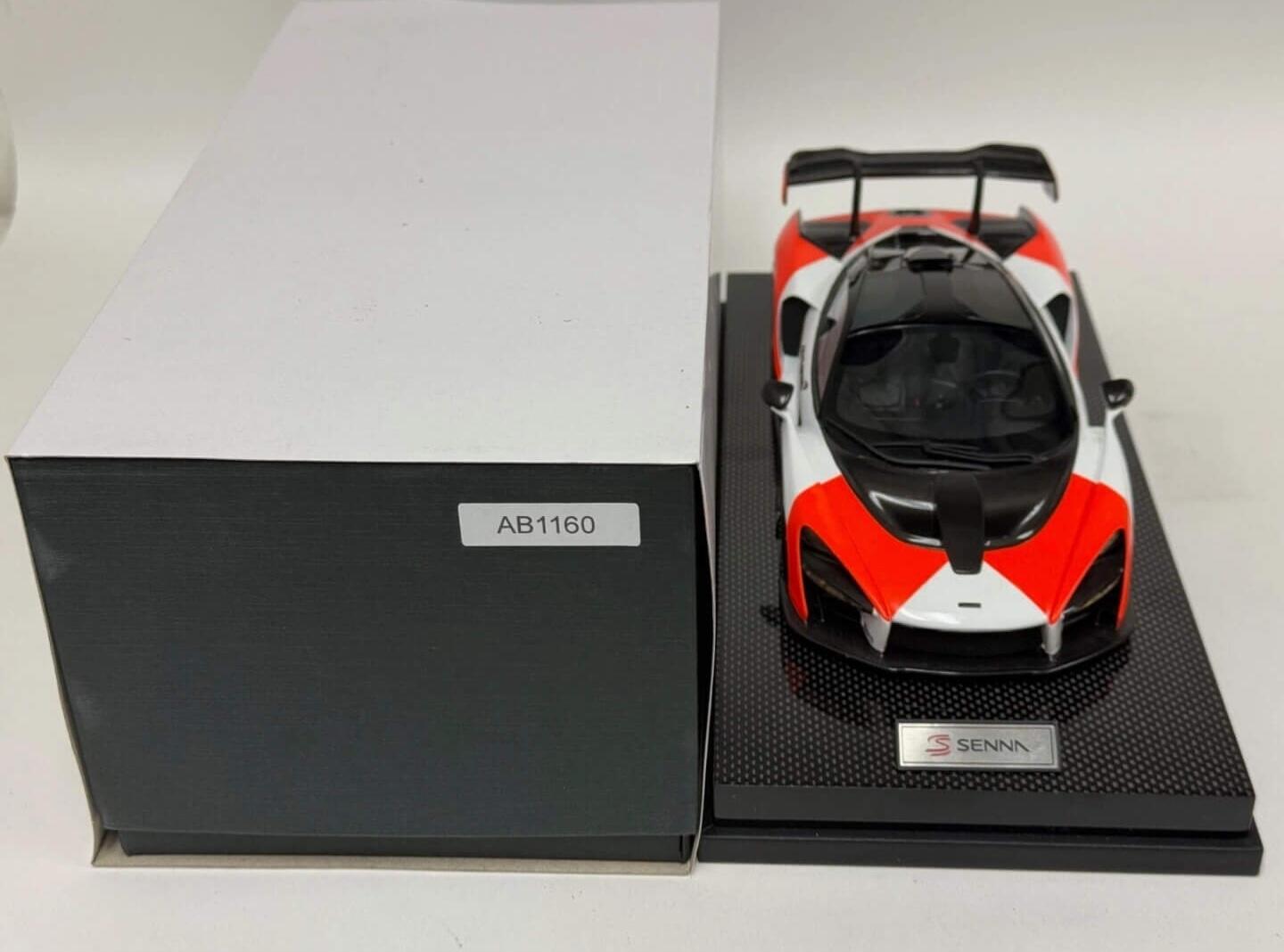 Comprar Mclaren Ayrton Senna Marlboro Branca/Vermelha 1/18 AB
