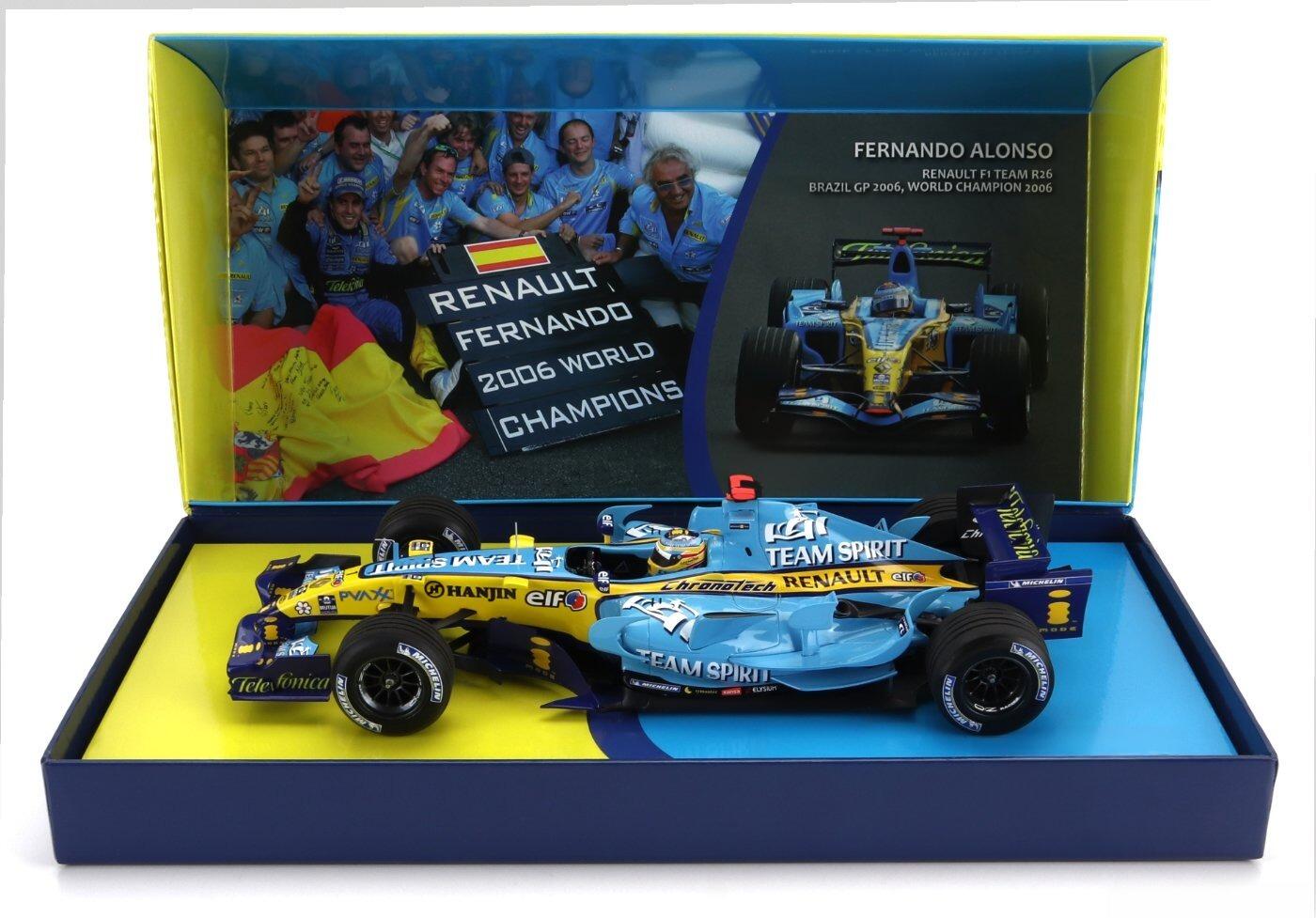 Comprar F1 Renault R26 F. Alonso GP Brasil 2006 1:18 Minichamps