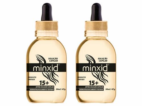 MINXID 15+ para Barba e Cabelo - Fórmula Exclusiva 2 Frascos