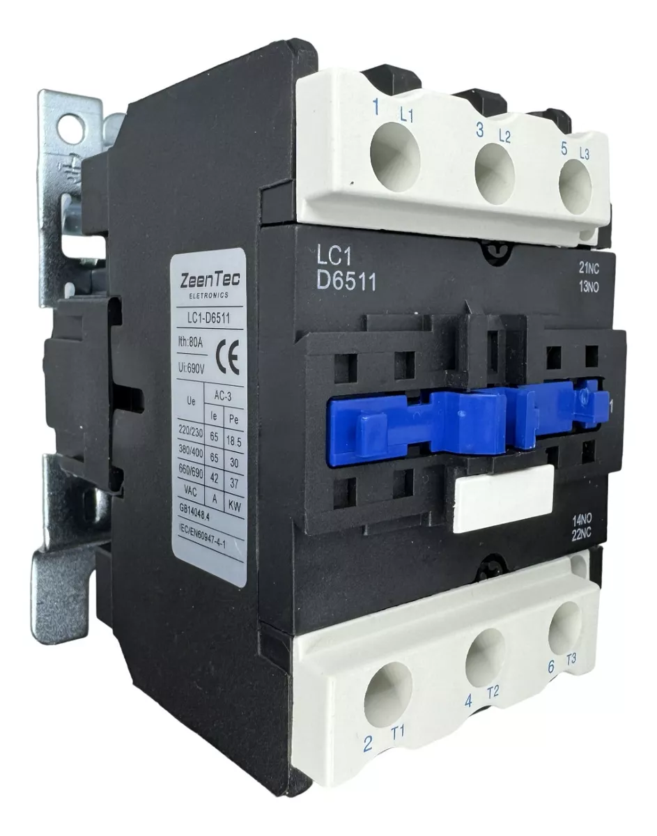 Comprar CONTATOR TRIPOLAR 65A 220V 25CV(220V)/40CV (380V) - R$159