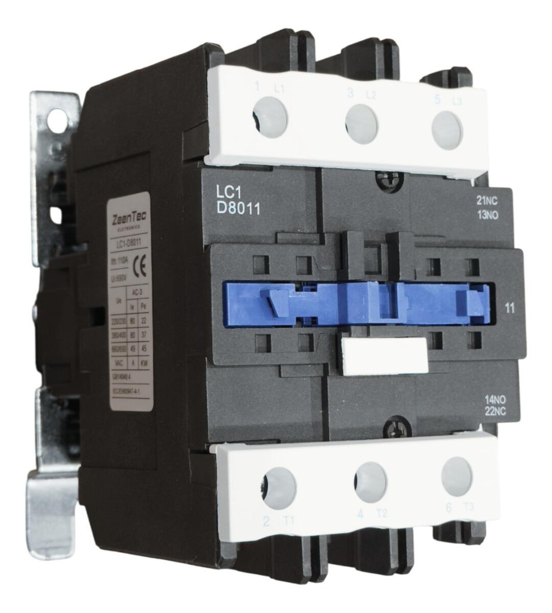 Comprar Contator Tripolar 80a 8011 3p+1na 220vac 30cv/50cv Zeentec
