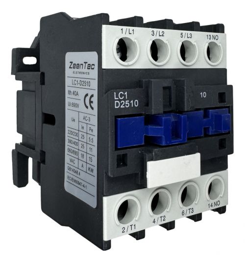 Comprar Chave Contatora Tripolar 25a Bobina 110v 7,5cv/15cv 3p+1