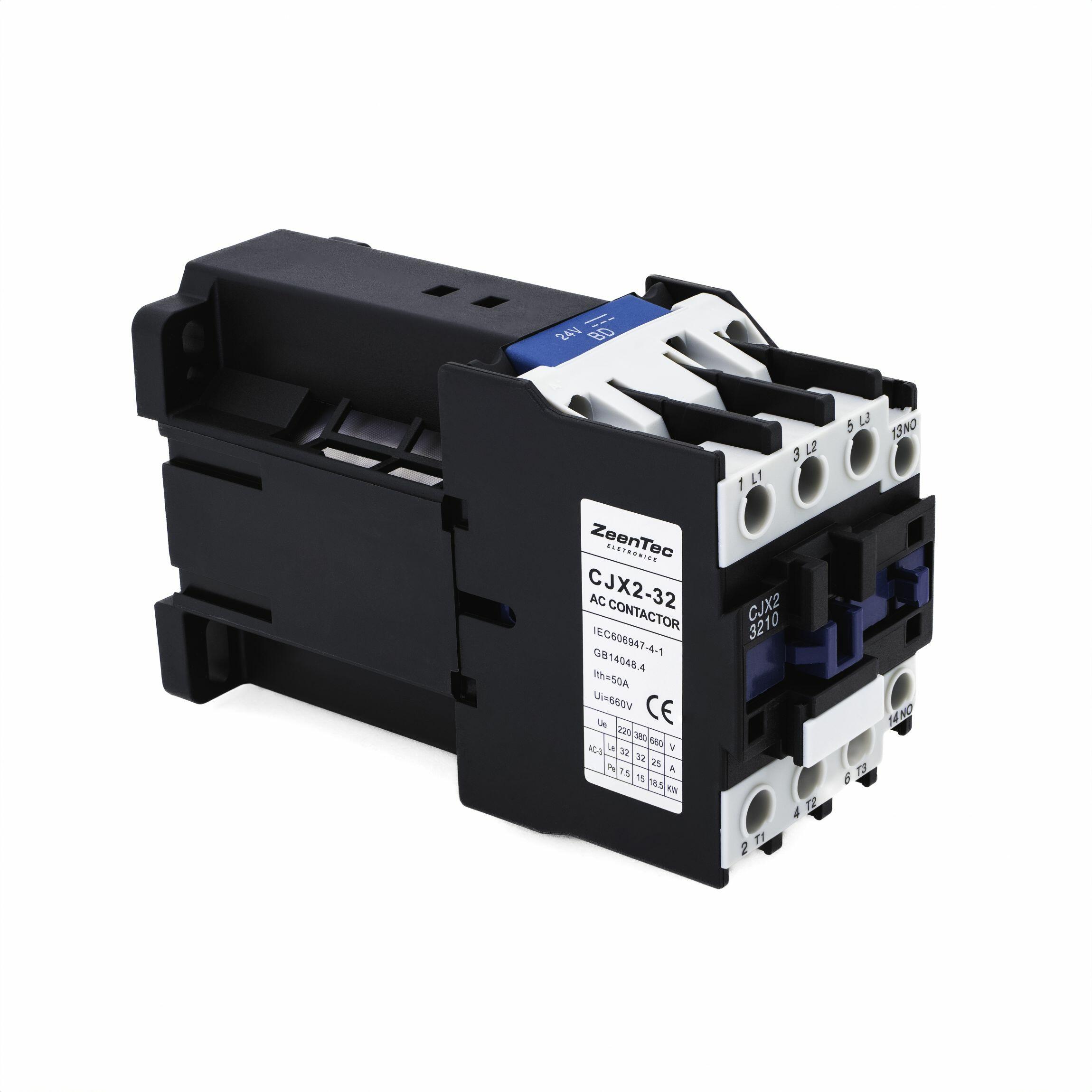 Comprar Chave Contatora Tripolar 32a Bobina 24Vdc 3p+1na 3210
