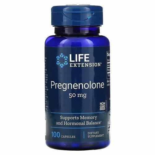 Pregnenolona 50 mg - Life Extension - 100 Cápsulas
