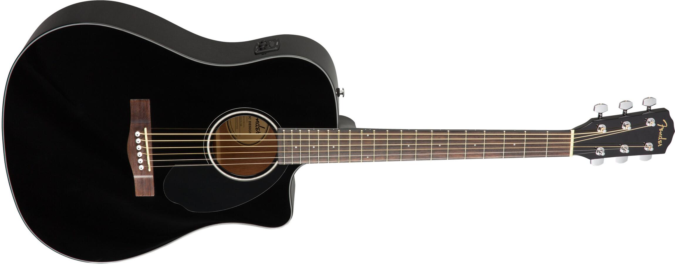 Fender ACOUSTICS FISHMAN CD60CE BLK 中古 Comprar Violão Fender Eletroacústico Com Afinador Fishman CD