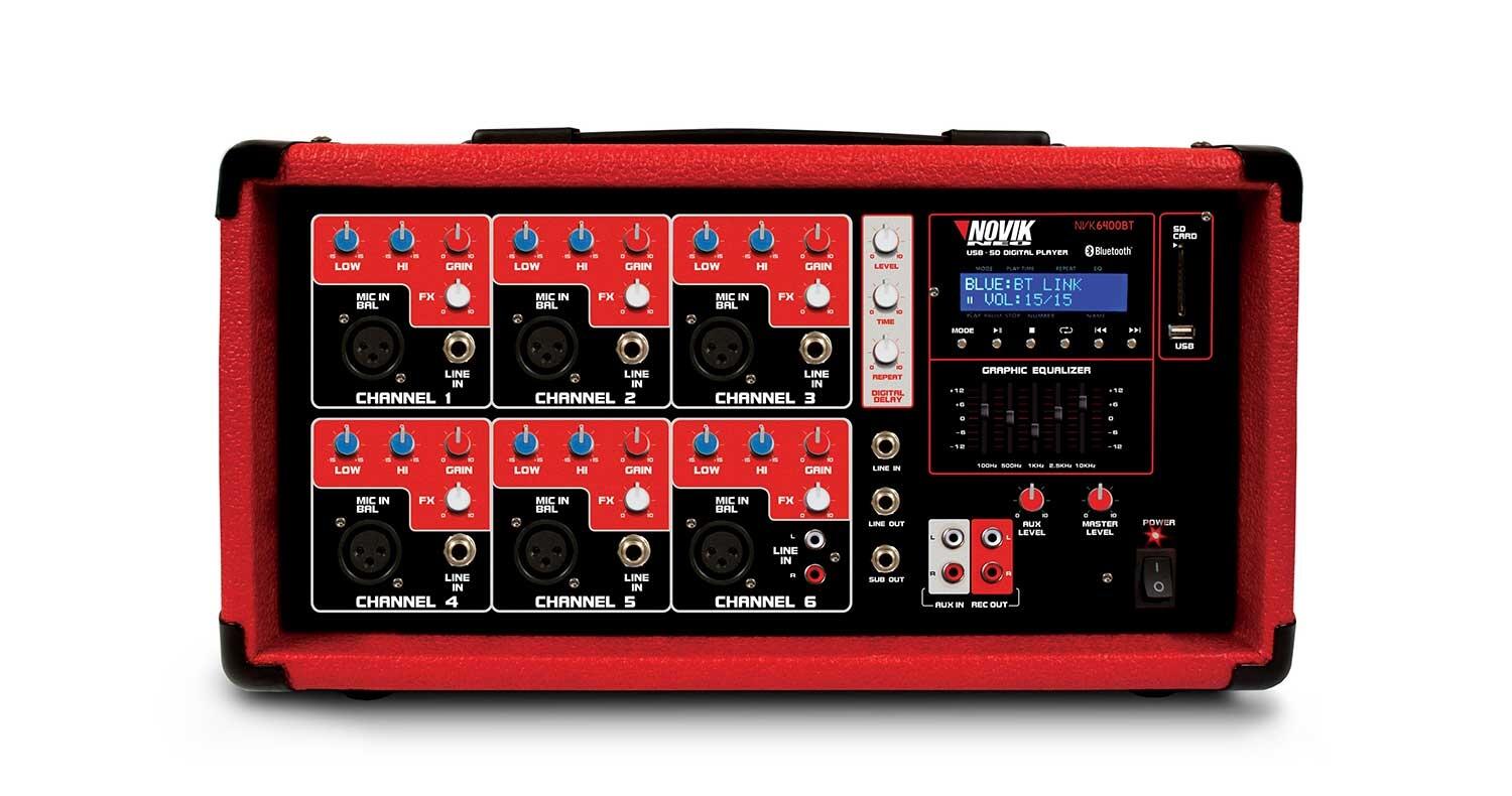 Comprar Mesa de som amplificada 6 Canais Novik Neo NVK 6400 BT