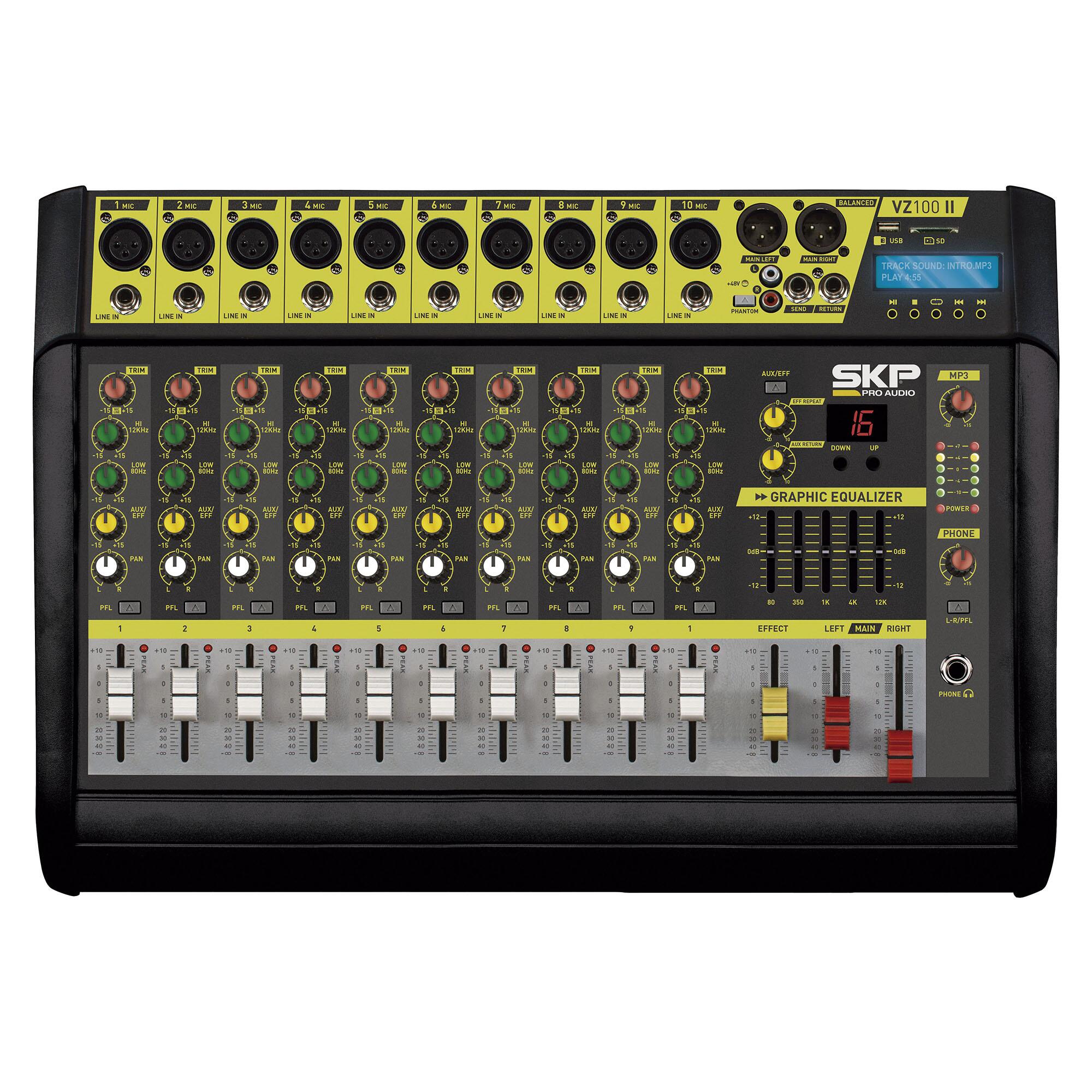 Comprar Mesa Amplificada 10 Canais SKP VZ 100 II