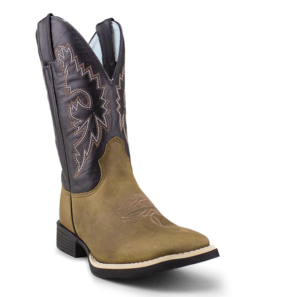 Comprar Bota Mr. West Mad Dog CN. Preto BD. Marrom e Chumbo