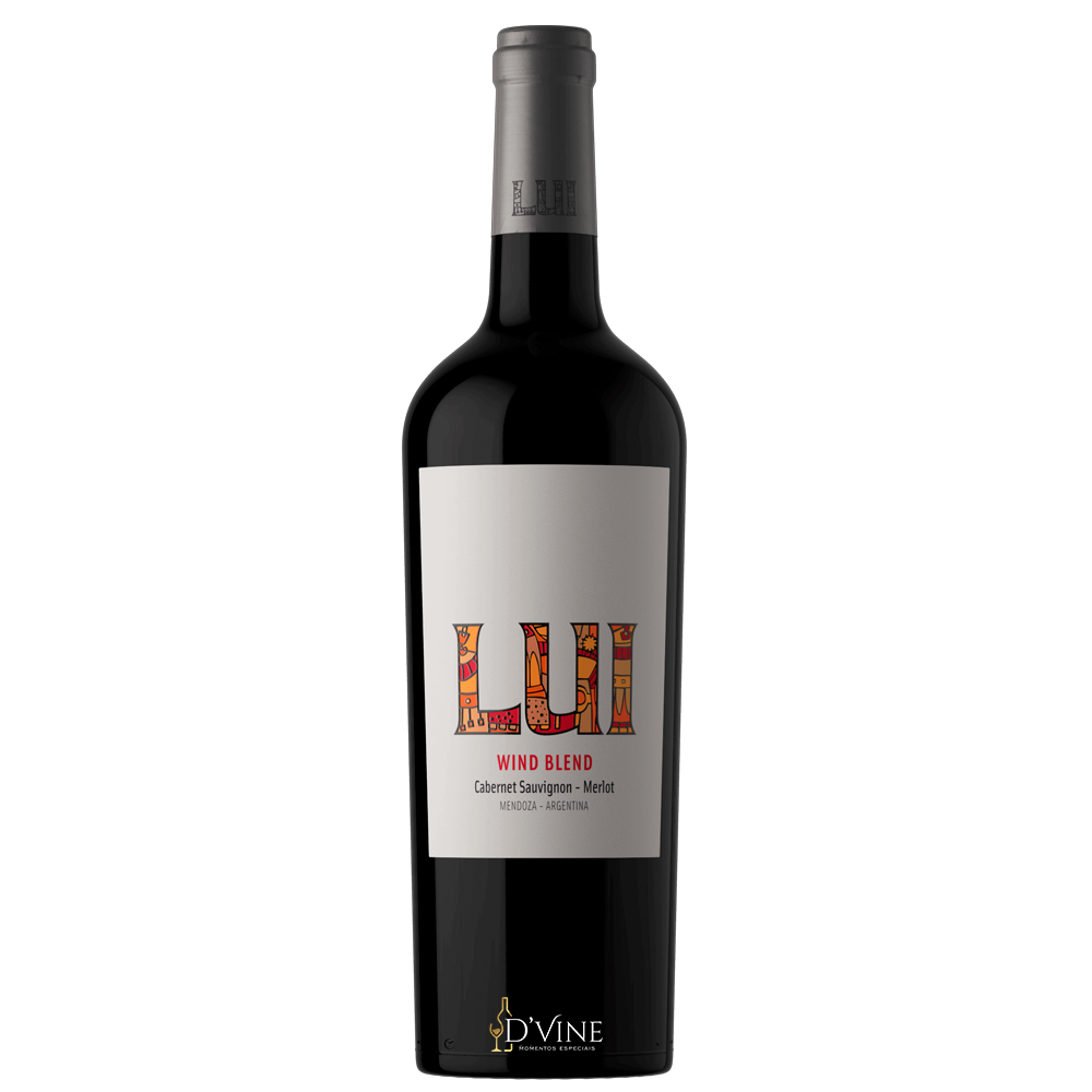 Vinho Tinto Blend Cabernet Sauvignon e Merlot Lui Wind 750ml