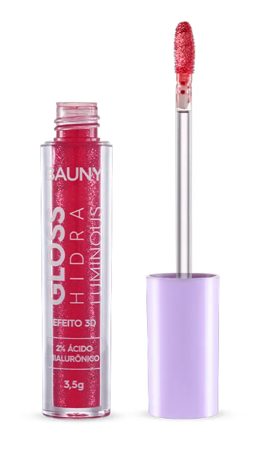 Comprar GLOSS HIDRA LUMINOUS EFEITO 3D BAUNY - 824 - BLOSSOM GLOW