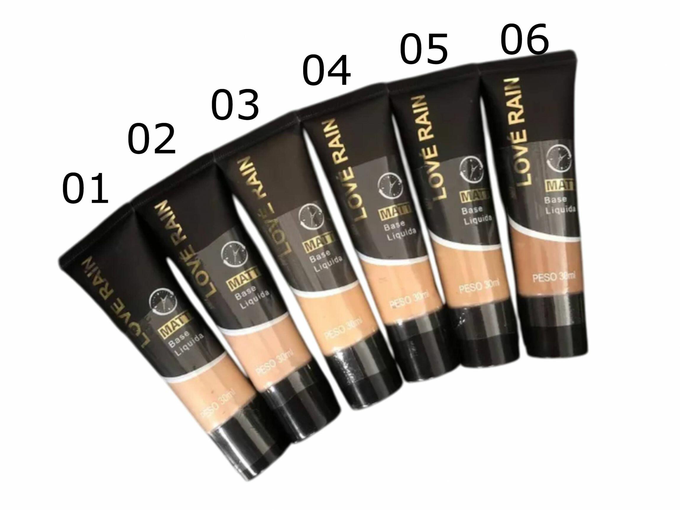 L R Love Comprar BASE LIQUIDA MATTE LOVE RAIN - LR803 - COR 01 - R$9,99