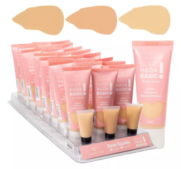 【なっお】①Fourleaf Base Comprar BOX - BASE LÍQUIDA NUDE - JASMYNE NADA BASICO - JS00058-A
