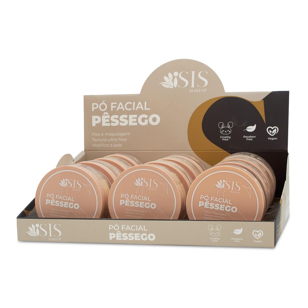 Comprar BOX - PO FACIAL ISIS MAKEUP - PESSEGO IS1022 C/ 12 PEÇAS