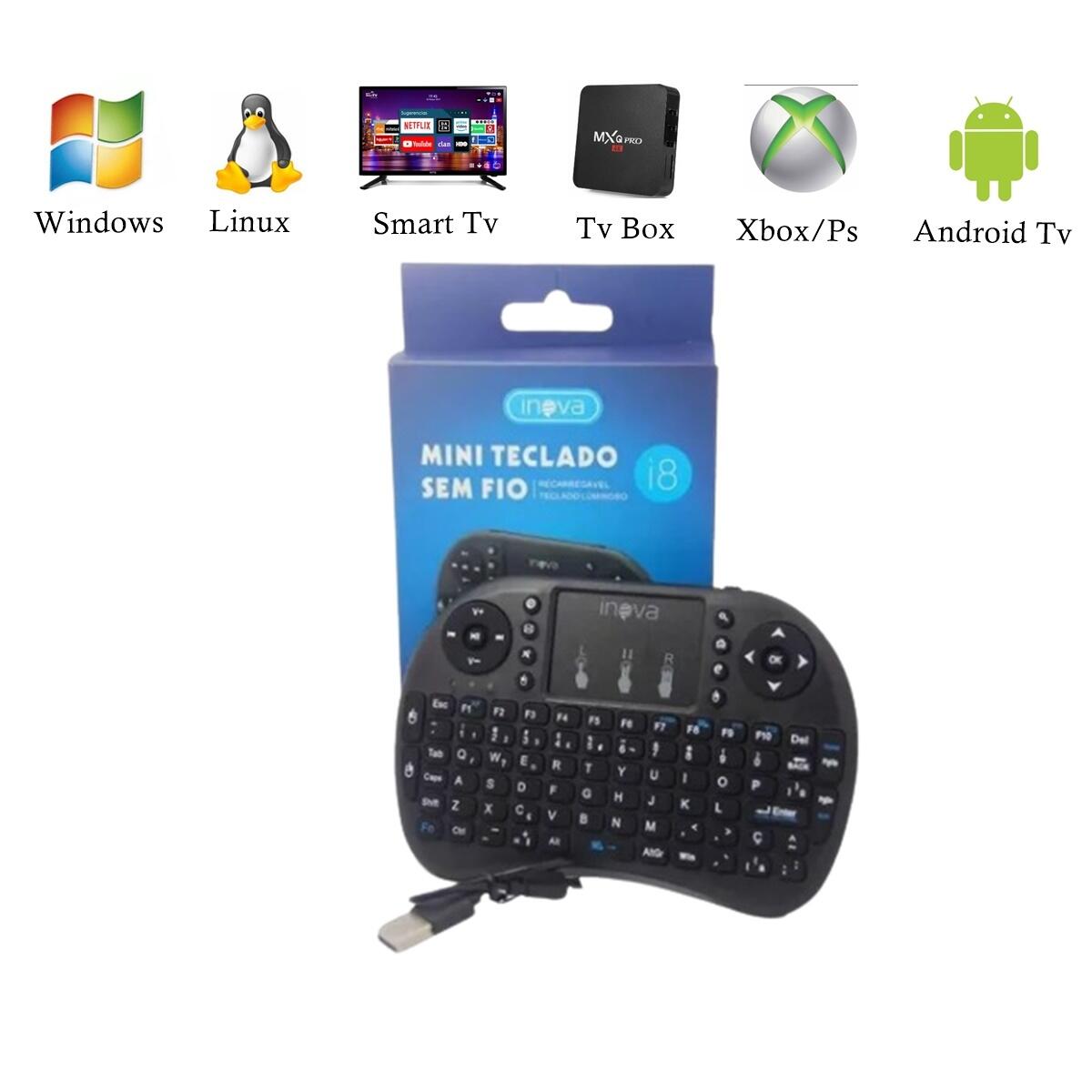Comprar Mini Teclado Controle Sem Fio Para SmartTv Tv box Pc