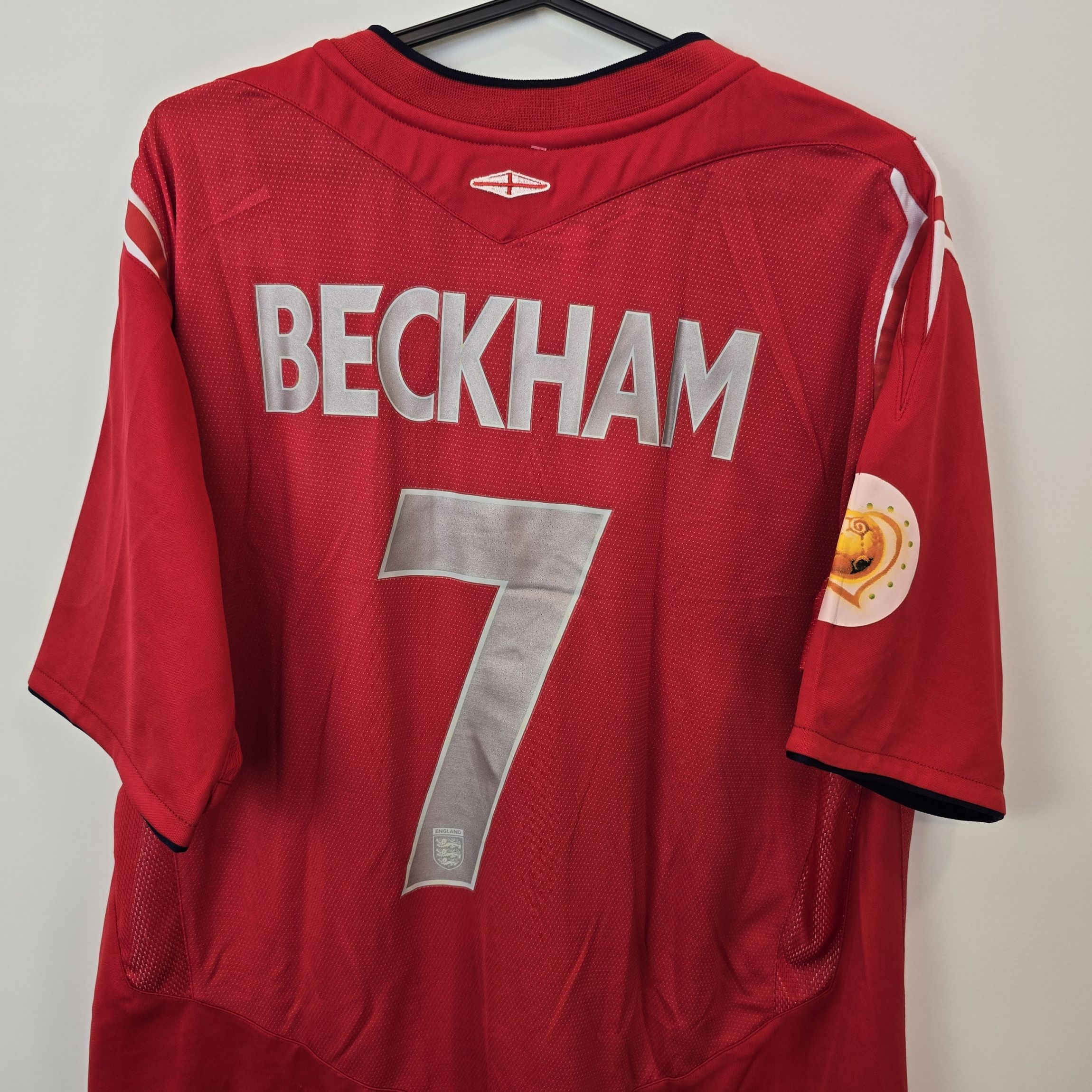 BECKHAM 7番 UMBRO シャツ 赤 長袖 BECKHAM 7番 UMBRO シャツ 赤 長袖