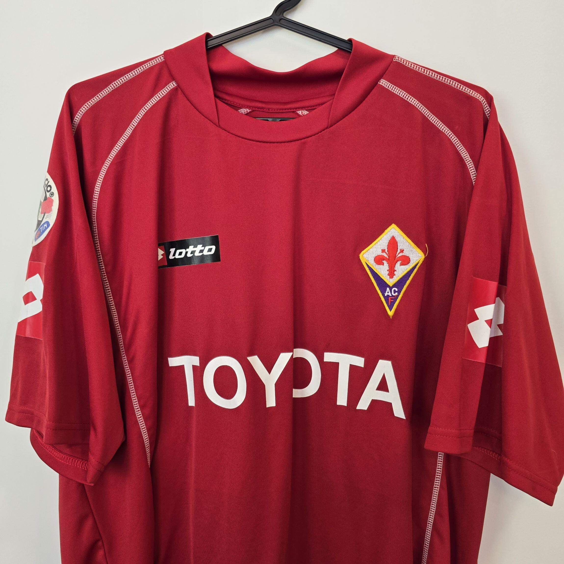 Comprar Camisa Fiorentina Itália Lotto Toyota 2006/2007 Vermelha