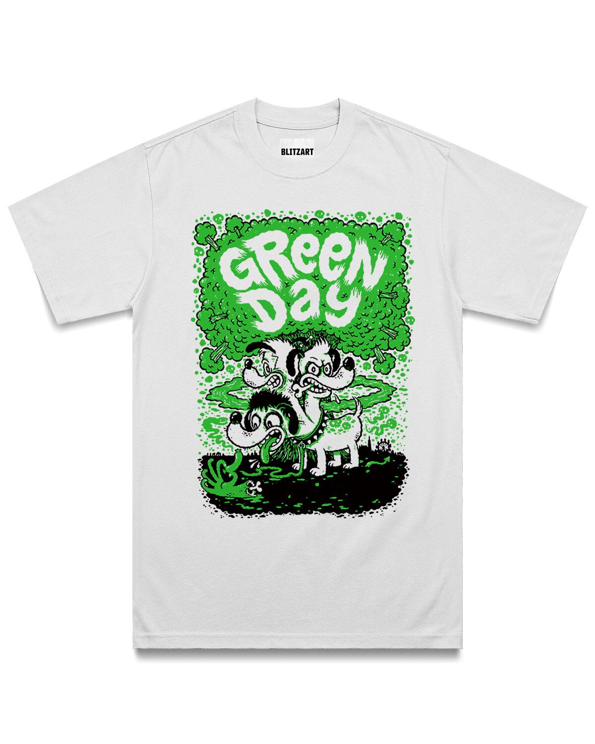 Comprar Camiseta Green Day Dogs - Branca - R$89,90