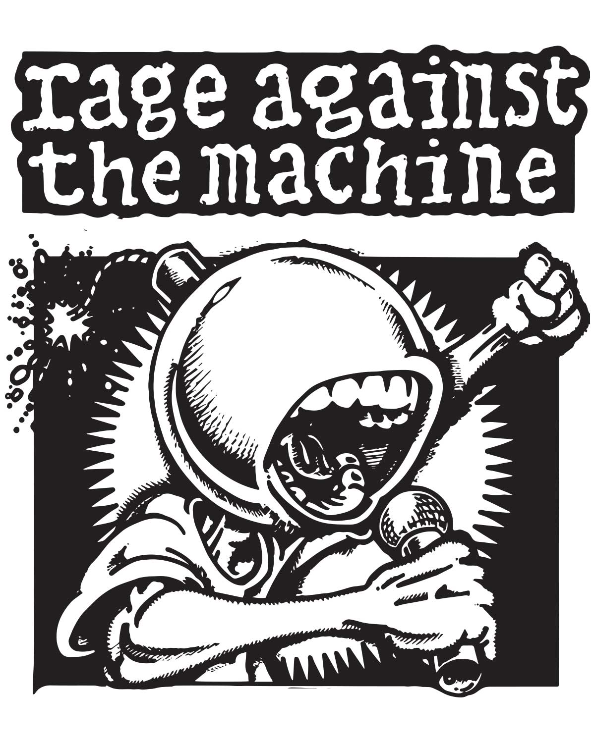 Comprar Camiseta Rage Against The Machine - Branca - R$89,90