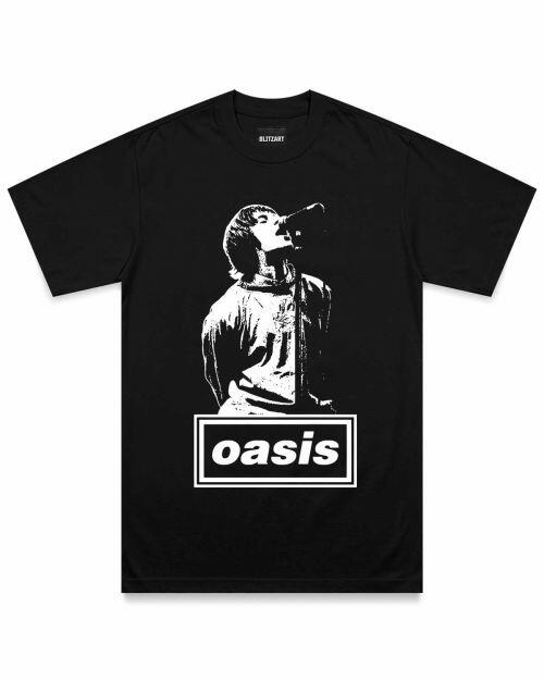 Comprar Camiseta Oasis - Liam Gallagher - Preta - R$89,90