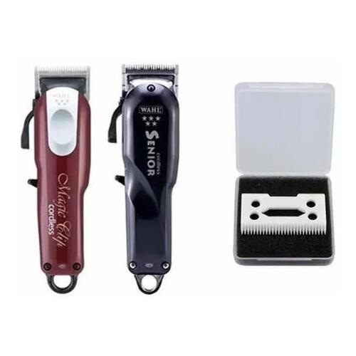 Kit 5 Lamina Cerâmica Máquina Wahl Magic Clip Em Promoção - a