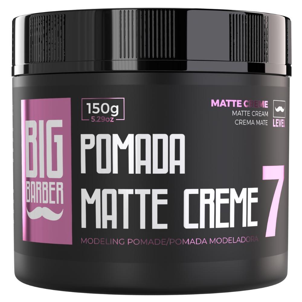 Pomada Matte Creme Big Barber 150g Level 7 Em Promoção - a partir