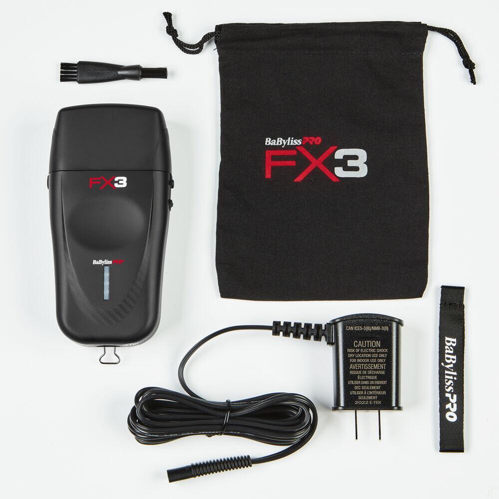 Maquina Shaver Babyliss Pro FX3 Preta Bivolt Original Promoção - a