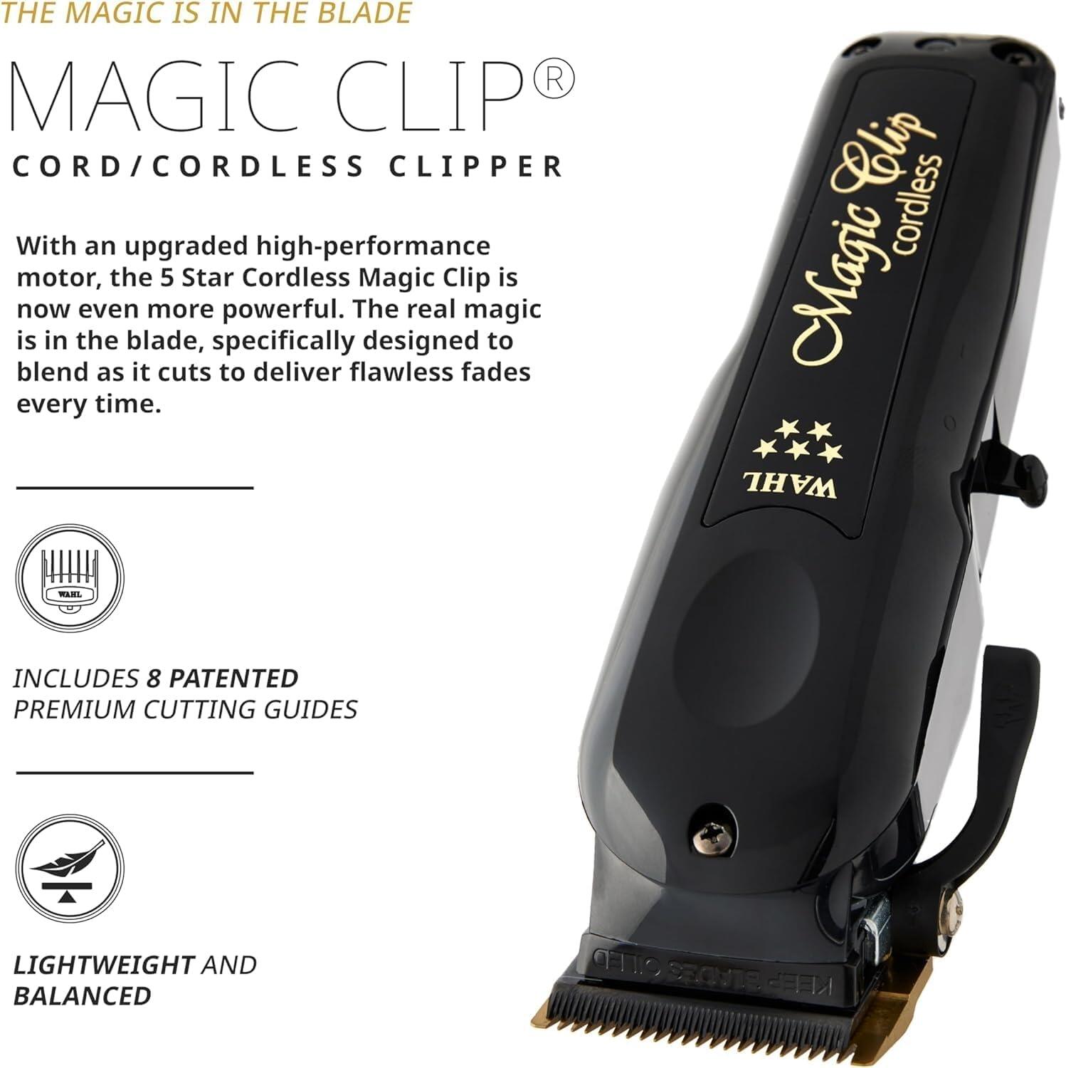 Máquina De Corte Wahl Magic Clip Black Limited Edition em Promoção
