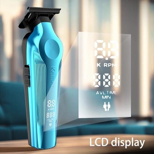 Maquina Acabamento Kemei Km 264 Azul Bivolt Em Promoção - a partir