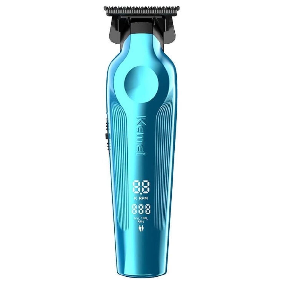 Maquina Acabamento Kemei Km 264 Azul Bivolt Em Promoção - a partir