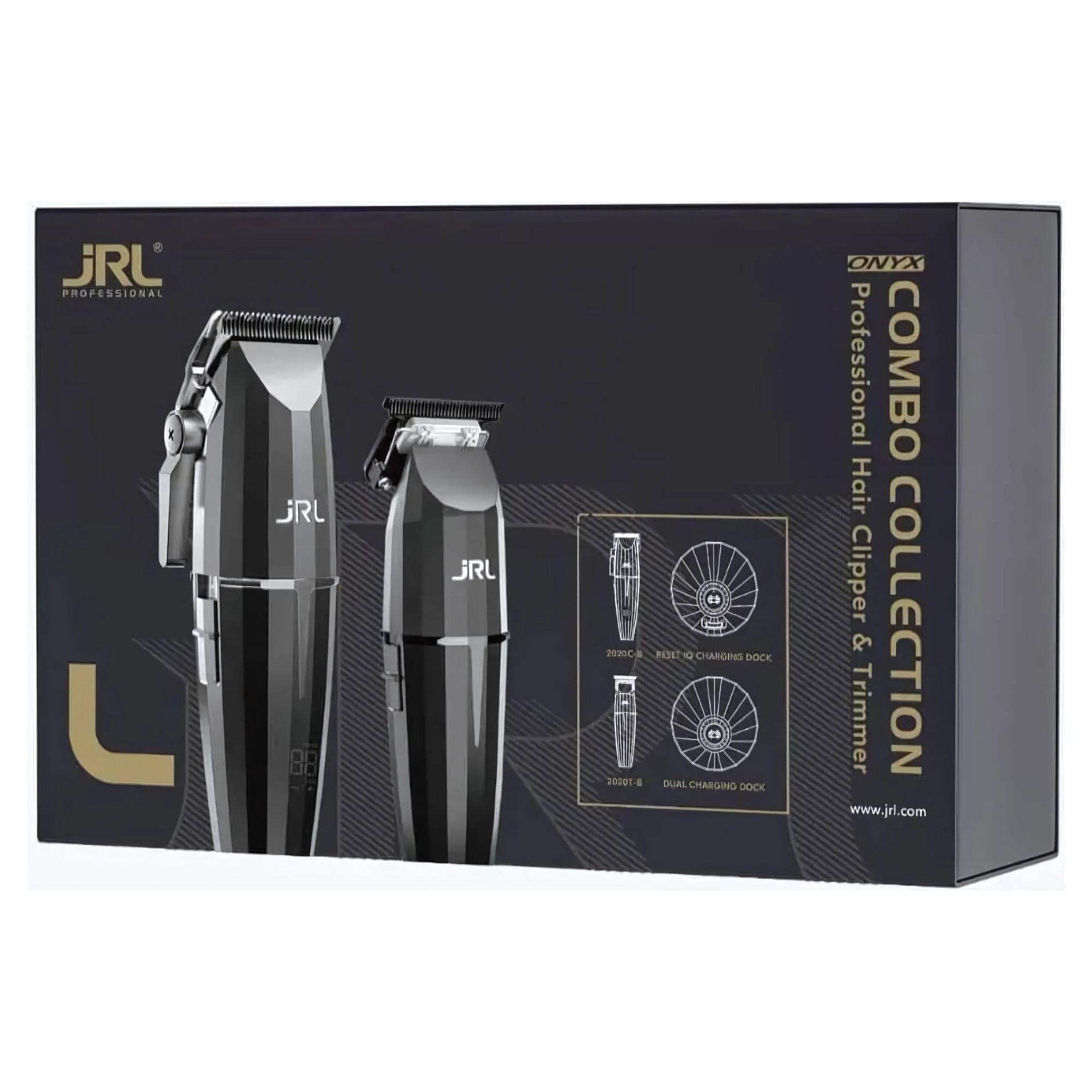 Kit Máquinas JRL Onyx Black Corte + Acabamento Bivolt Em Promoção