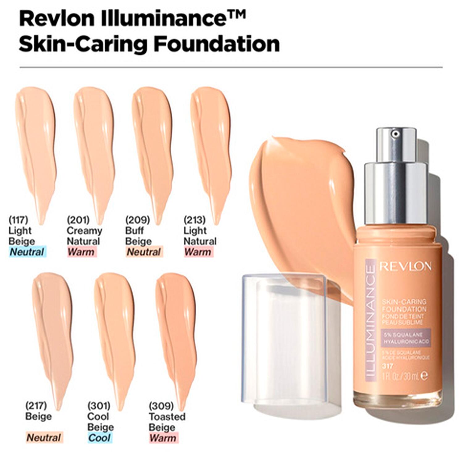 LumièreValencia FoundationValencia Cream Comprar Base Revlon Illuminance Skin Caring Foundation Beige 217 30ml