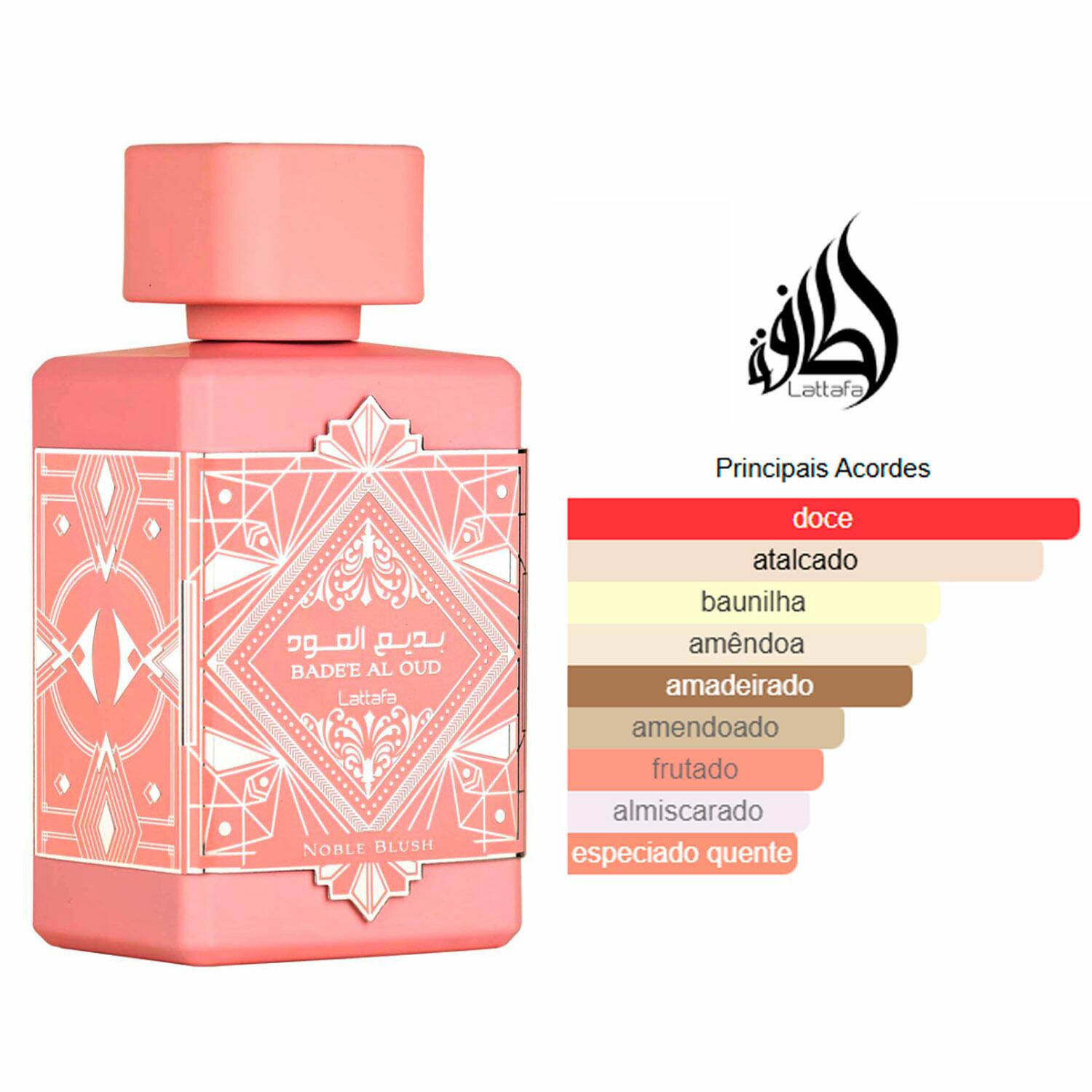 Comprar Perfume Unissex Bade'e Al Oud Noble Blush Lattafa Perfumes Eau De  Parfum 100ML - Boutique Dos Perfumes