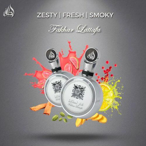 Perfume Lattafa Fakhar Platin EDP 100ml Masculino Árabe